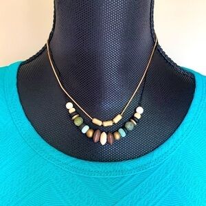 NWT Universal Thread Beaded Layered Boho Southwestern Necklace